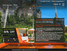 Tablet Screenshot of aonang-paradise-resort.com